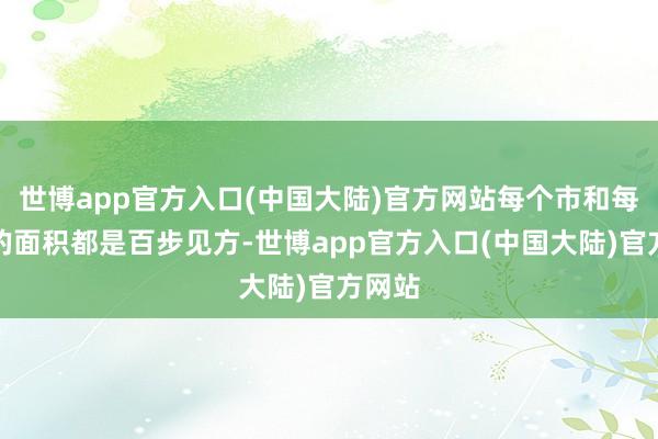世博app官方入口(中国大陆)官方网站每个市和每个朝的面积都是百步见方-世博app官方入口(中国大陆)官方网站